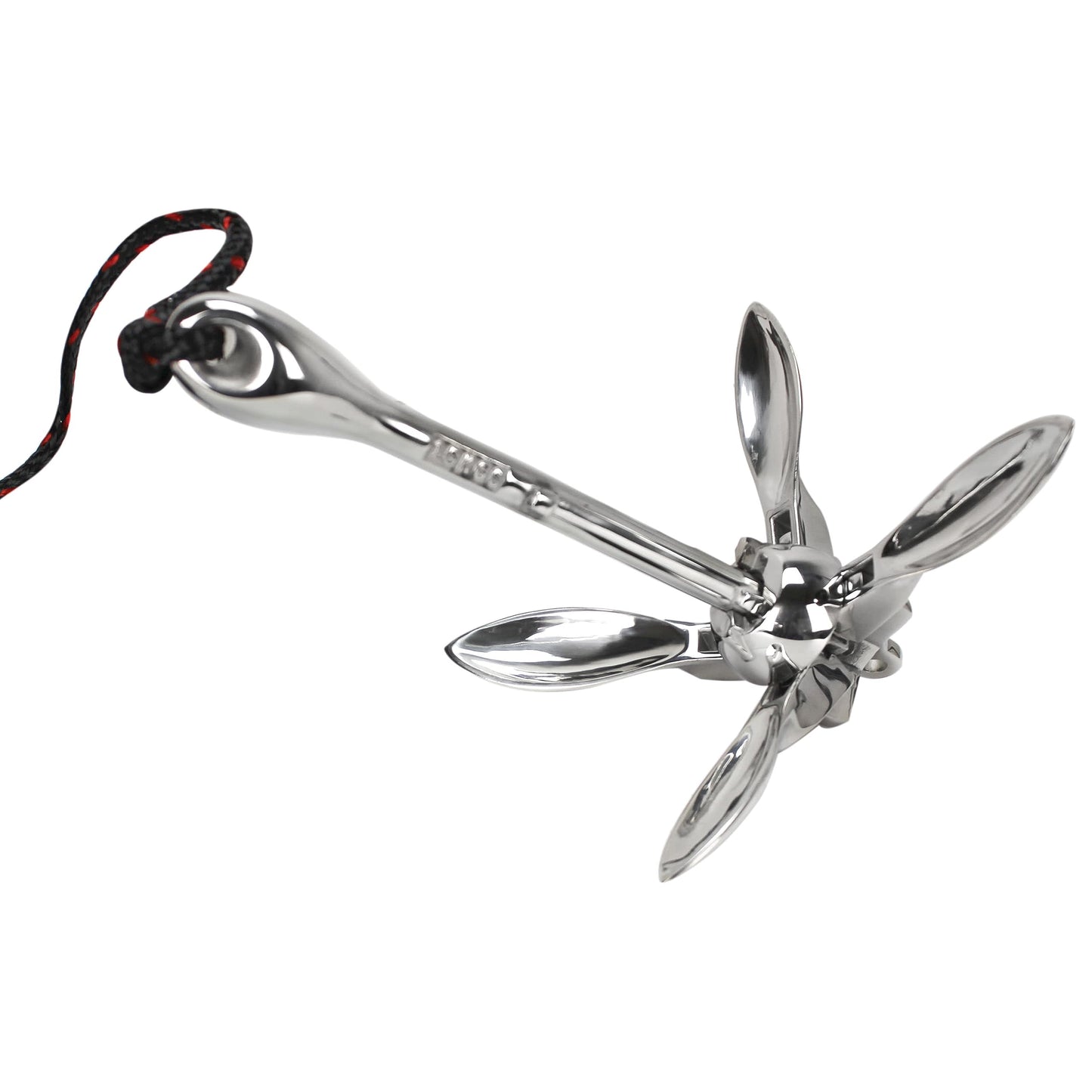 Extreme Max 3006.6702 BoatTector Complete Stainless Steel Grapnel Anchor Kit for Small Boats, Kayaks, PWC, Jet Ski, SUP, etc. - 3.5 lbs.