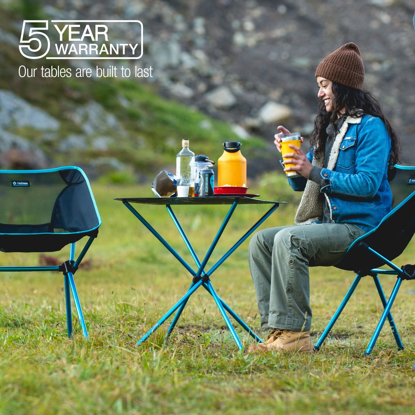 Helinox Café Table + Two Café Chairs
