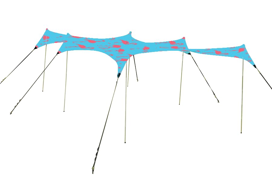 Neso Party Tent - Lightweight and Portable Canopy Tent - Easy Setup for Family Outings On and Off The Beach - Patented Reinforced Corners - UPF 50+ Sun Protection - 8ft Tall, 11 x 22ft