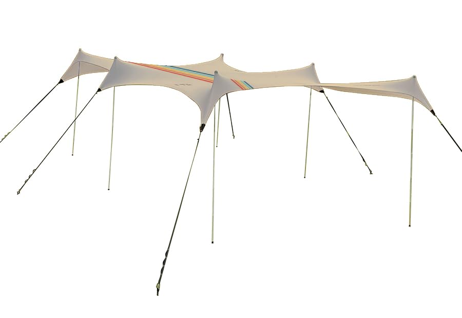 Neso Party Tent - Lightweight and Portable Canopy Tent - Easy Setup for Family Outings On and Off The Beach - Patented Reinforced Corners - UPF 50+ Sun Protection - 8ft Tall, 11 x 22ft