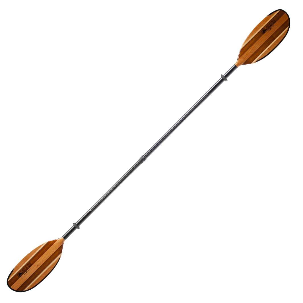 Bending Branches Angler Navigator Versa-Lok™ Kayak Paddle, Durable Wood for Moder-Day Kayaker, Wooden Blade with Rockgard® Tip Protection, 100% Carbon Shaft, Lightweight