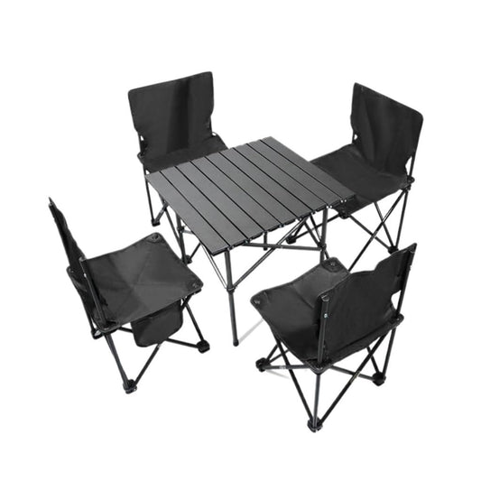 Portable Folding Picnic Table and Chairs Set - Perfect for Camping, Outdoor Events, Tailgating, and Family Gatherings