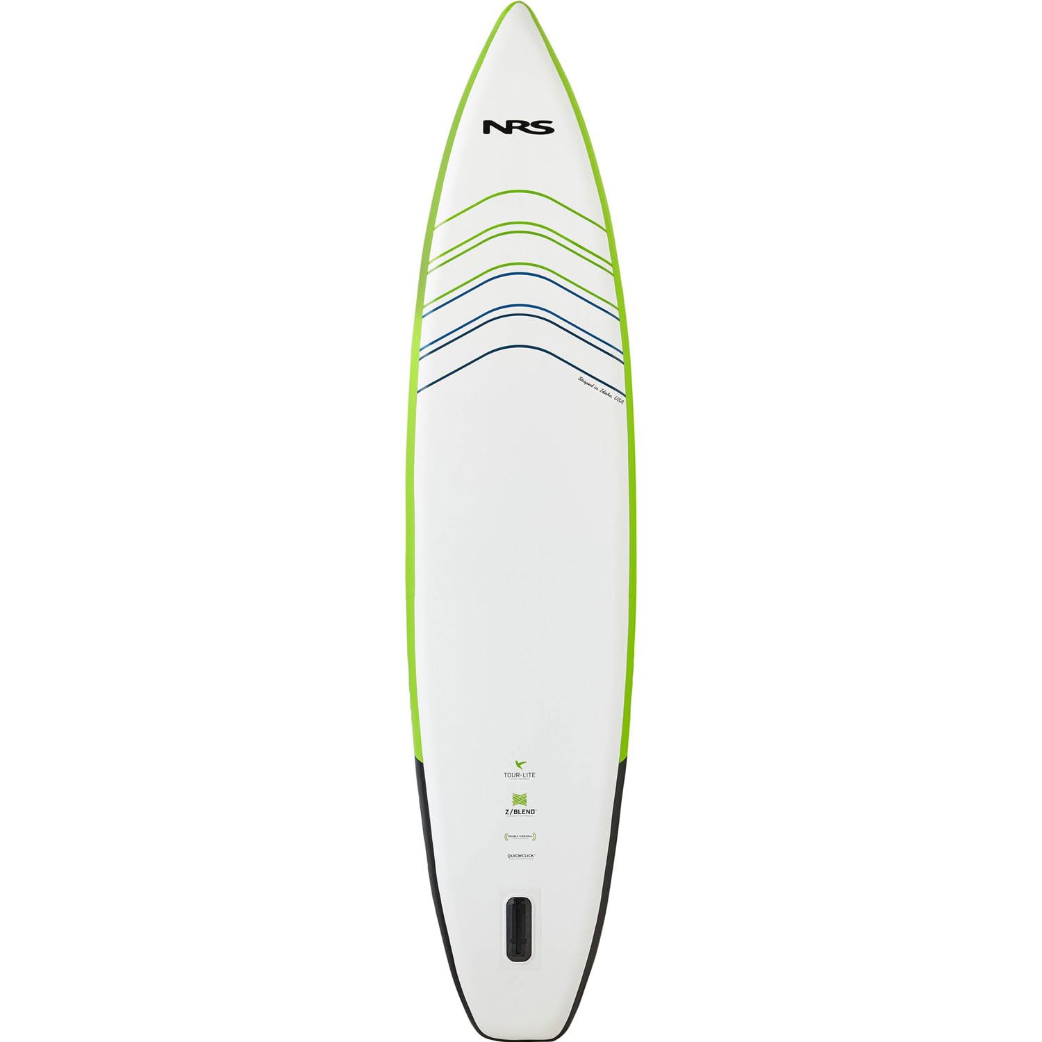 NRS Tour-Lite 11.0 Inflatable SUP Board, White/Green/Grey