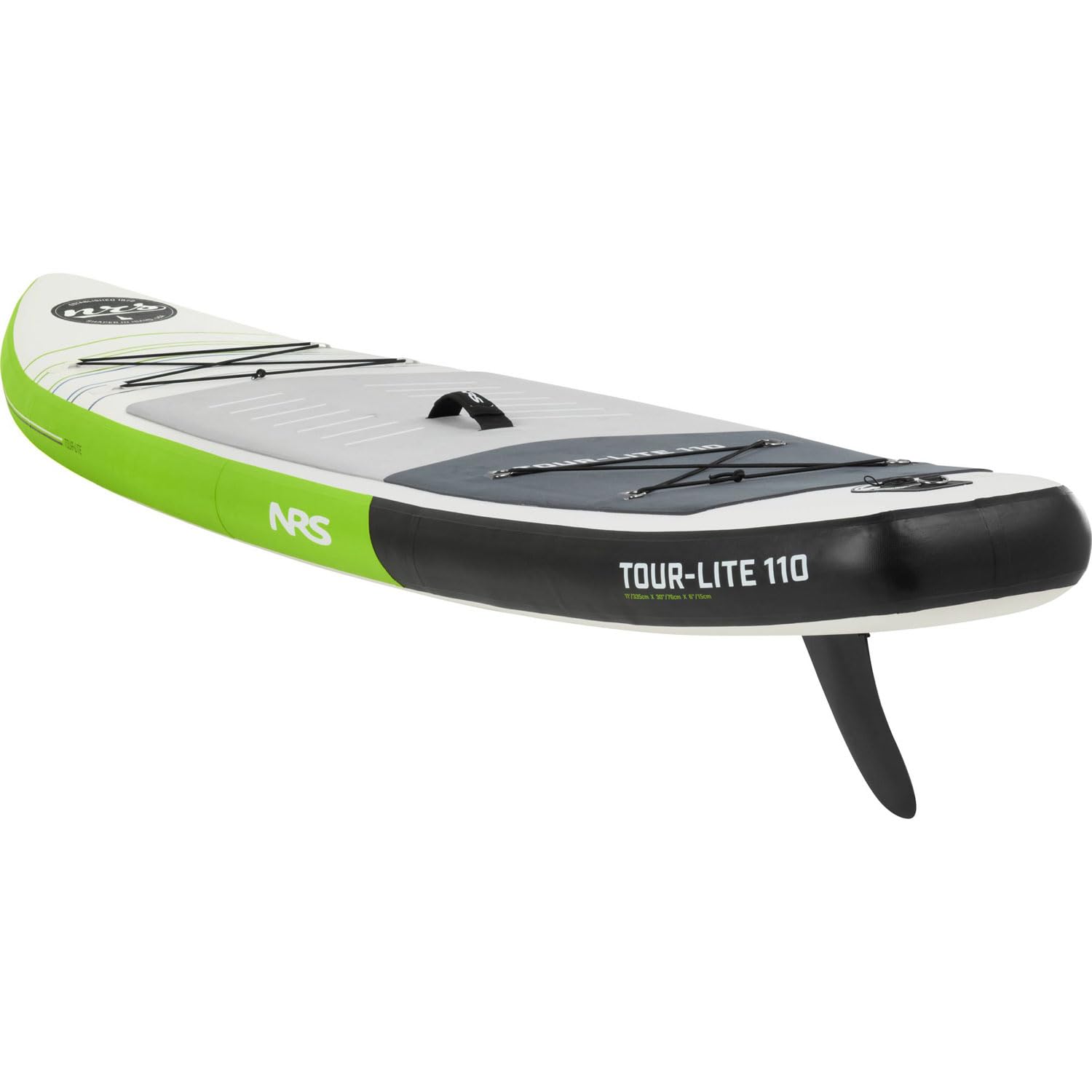 NRS Tour-Lite 11.0 Inflatable SUP Board, White/Green/Grey