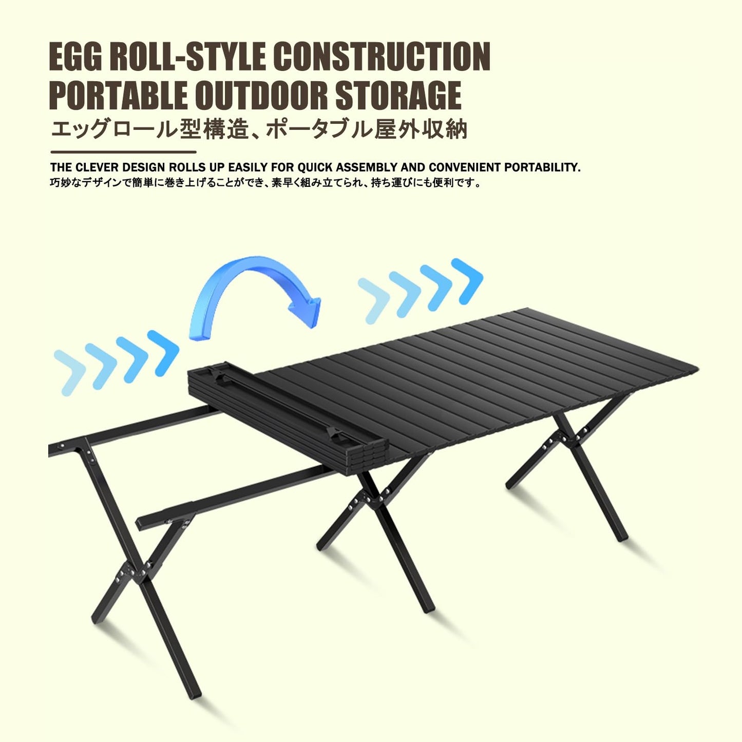 HBOOMOEM Ortable Picnic Table with Chairs，Folding Picnic Table and Bench Set，Lightweight and Easy to Carry, Suitable for Outdoor Camping, Garden Picnics, and Catering Cooking.