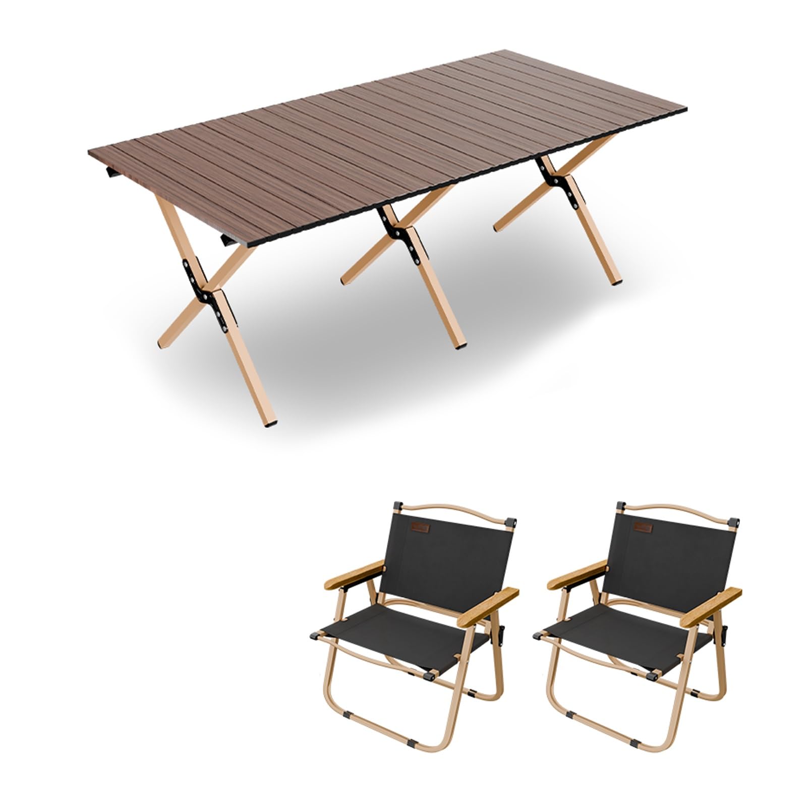 HBOOMOEM Ortable Picnic Table with Chairs，Folding Picnic Table and Bench Set，Lightweight and Easy to Carry, Suitable for Outdoor Camping, Garden Picnics, and Catering Cooking.