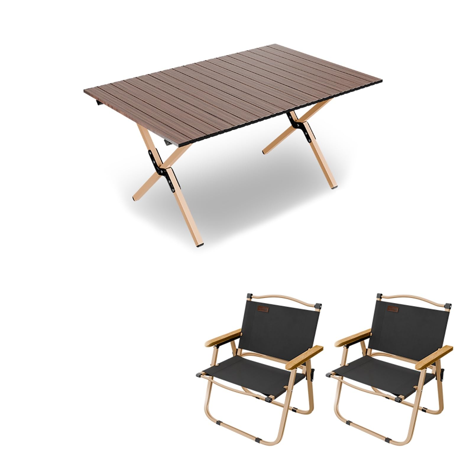 HBOOMOEM Ortable Picnic Table with Chairs，Folding Picnic Table and Bench Set，Lightweight and Easy to Carry, Suitable for Outdoor Camping, Garden Picnics, and Catering Cooking.