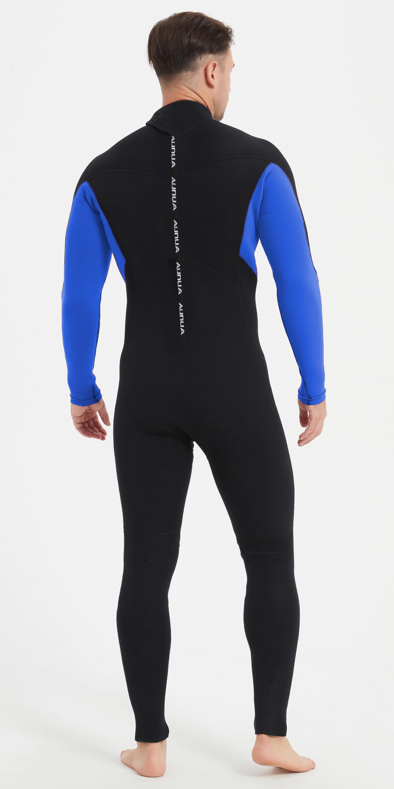 Aunua Wetsuits Men 5mm Fullsuit Superstretch Neoprene GBS Seams Keep Warm Surfing Diving Snorkeling Wetsuit