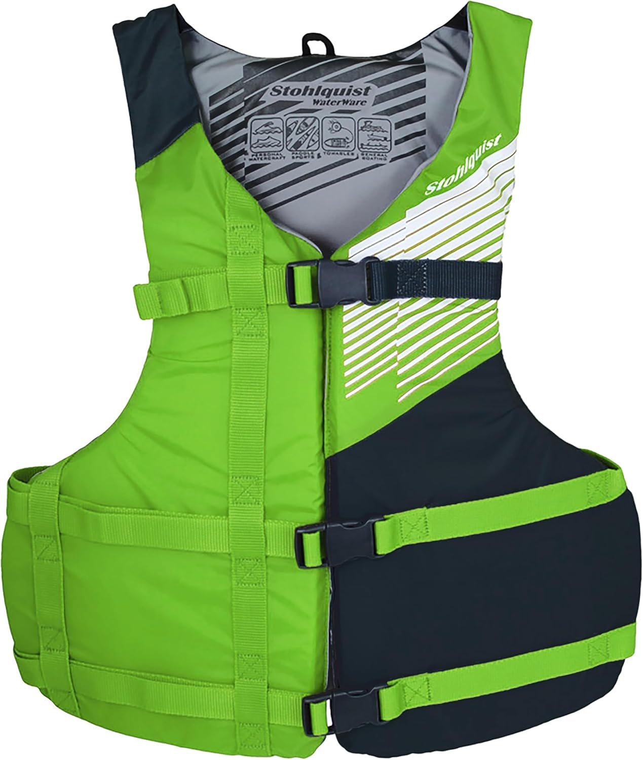 Stohlquist FIT Adult Life Jacket, US Coast Guard Approved Type III Life Vest, PFD for Men and Women, Easily Adjustable, Lightweight and High Buoyancy - Universal Fit (30-52" Chest)