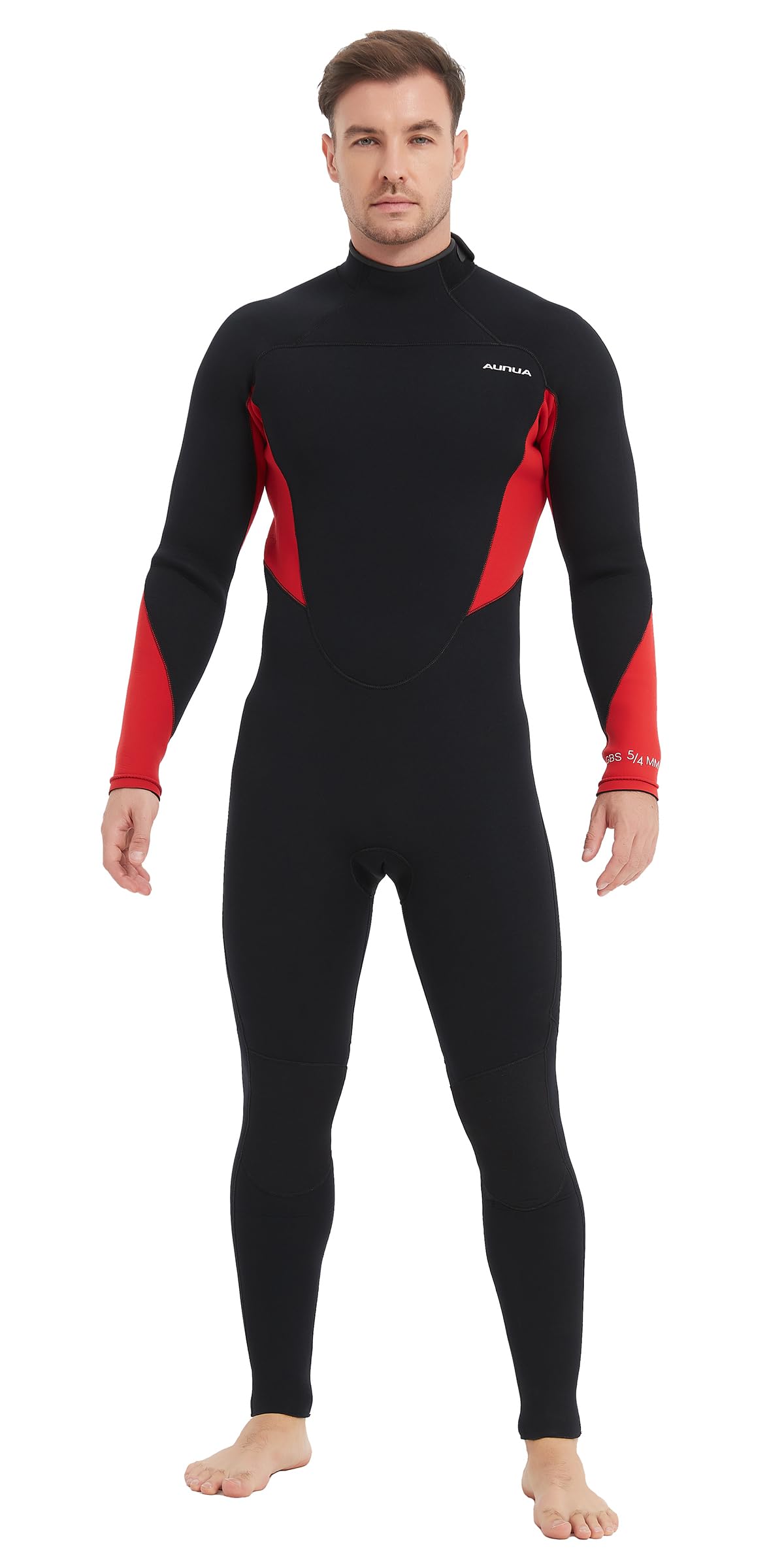 Aunua Wetsuits Men 5mm Fullsuit Superstretch Neoprene GBS Seams Keep Warm Surfing Diving Snorkeling Wetsuit