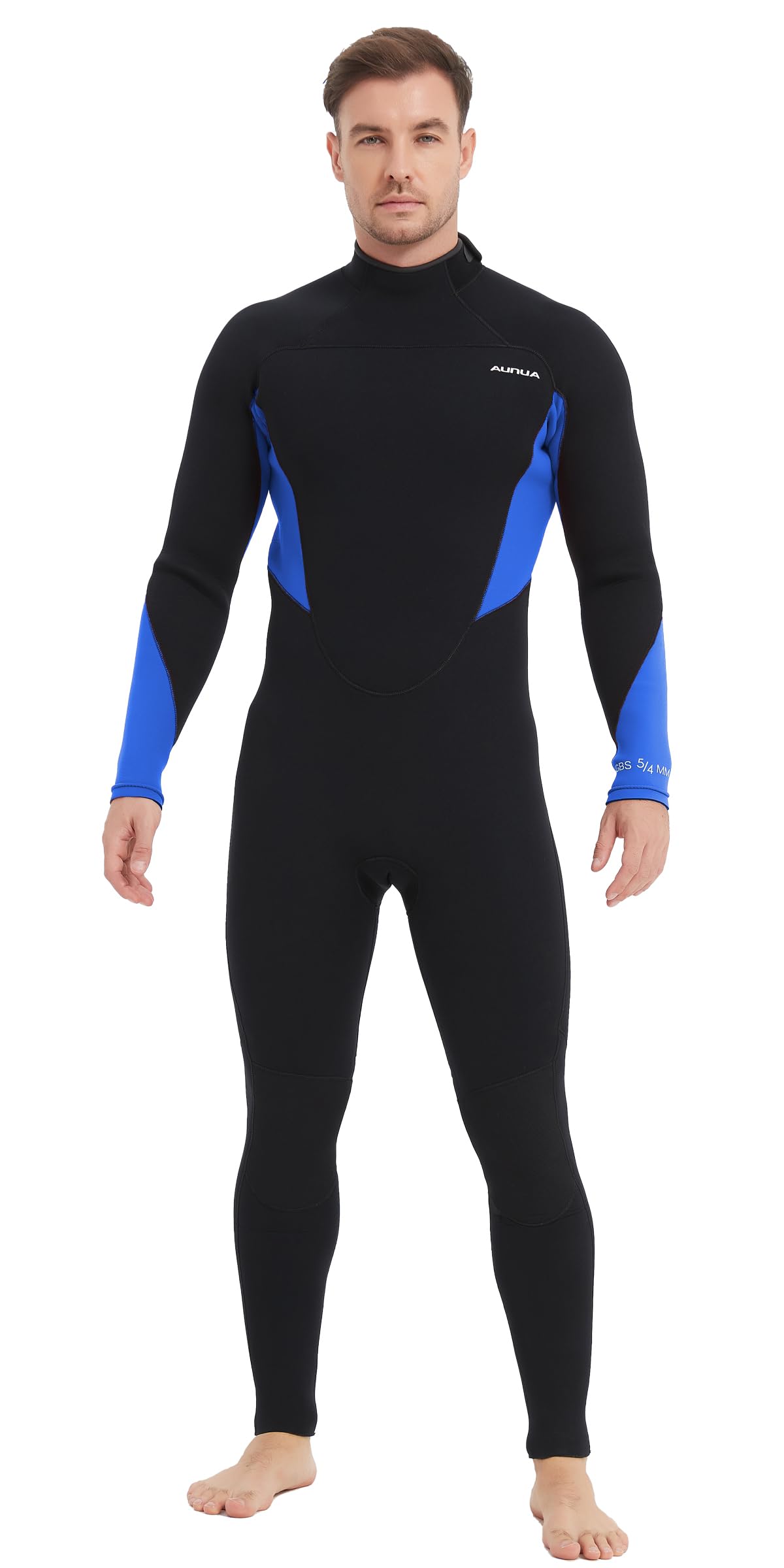 Aunua Wetsuits Men 5mm Fullsuit Superstretch Neoprene GBS Seams Keep Warm Surfing Diving Snorkeling Wetsuit