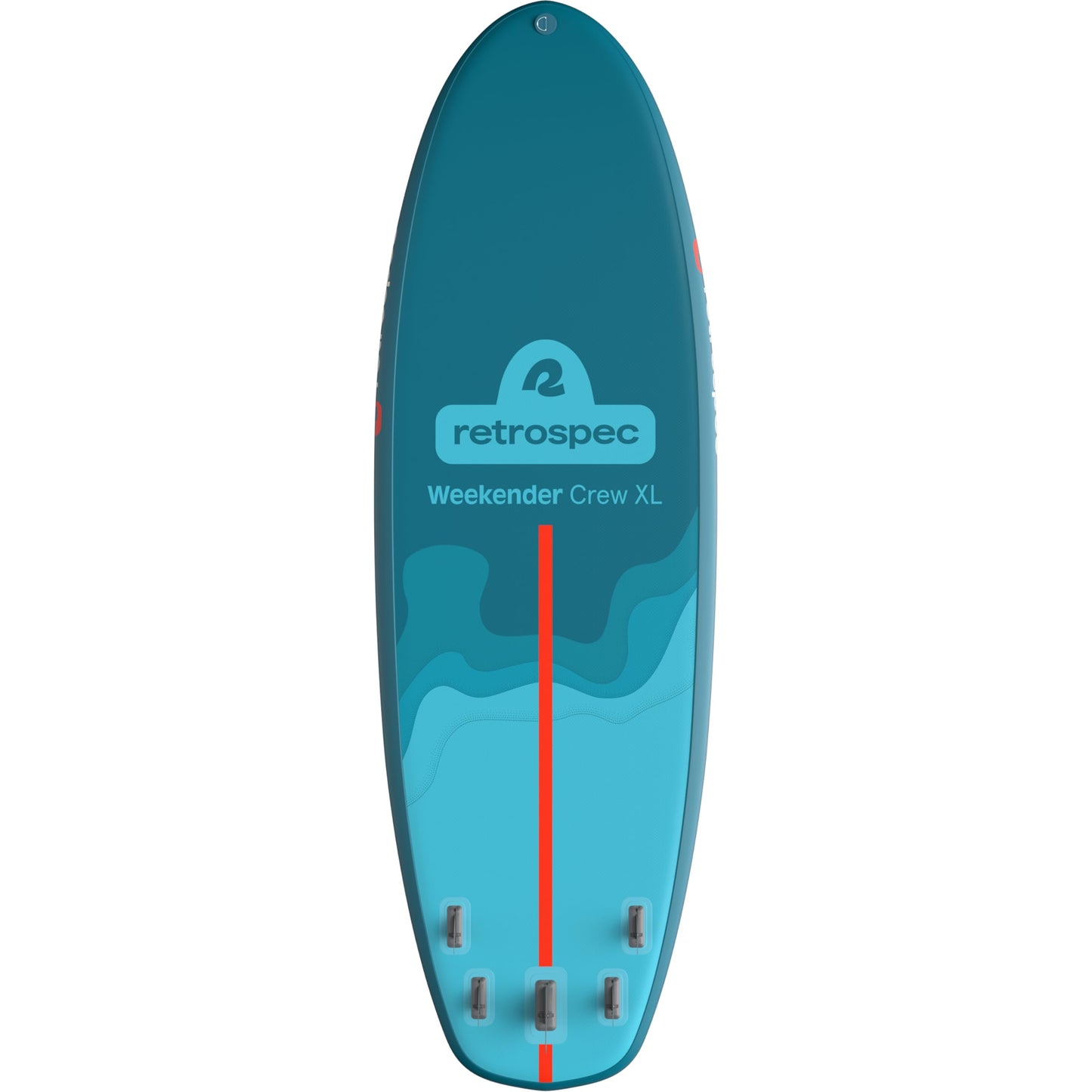Retrospec Weekender Crew Inflatable Paddle Board - 12ft & 15ft XL Multi-Person iSUP with 400 & 1050lb Capacity & No-Slip Deck - Includes 2 Paddles & Accessories