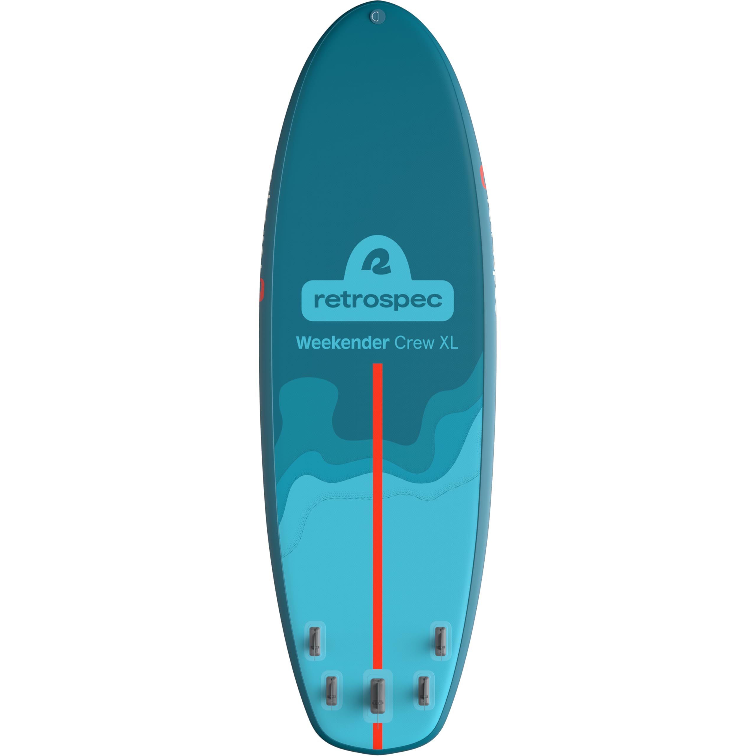 Retrospec Weekender Crew Inflatable Paddle Board - 12ft & 15ft XL Multi-Person iSUP with 400 & 1050lb Capacity & No-Slip Deck - Includes 2 Paddles & Accessories