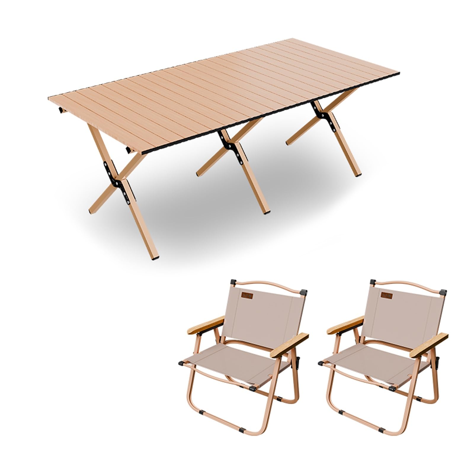 HBOOMOEM Ortable Picnic Table with Chairs，Folding Picnic Table and Bench Set，Lightweight and Easy to Carry, Suitable for Outdoor Camping, Garden Picnics, and Catering Cooking.