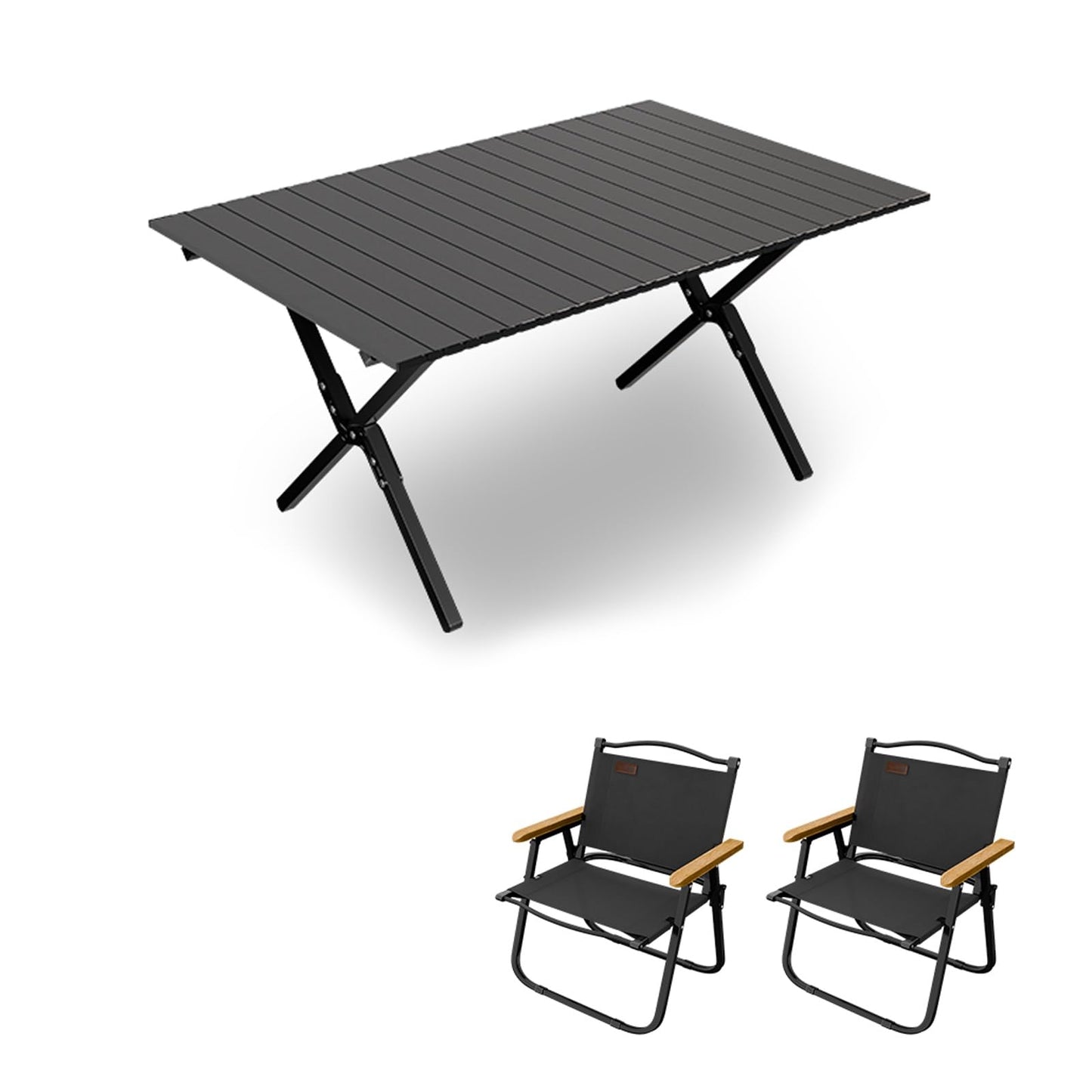 HBOOMOEM Ortable Picnic Table with Chairs，Folding Picnic Table and Bench Set，Lightweight and Easy to Carry, Suitable for Outdoor Camping, Garden Picnics, and Catering Cooking.