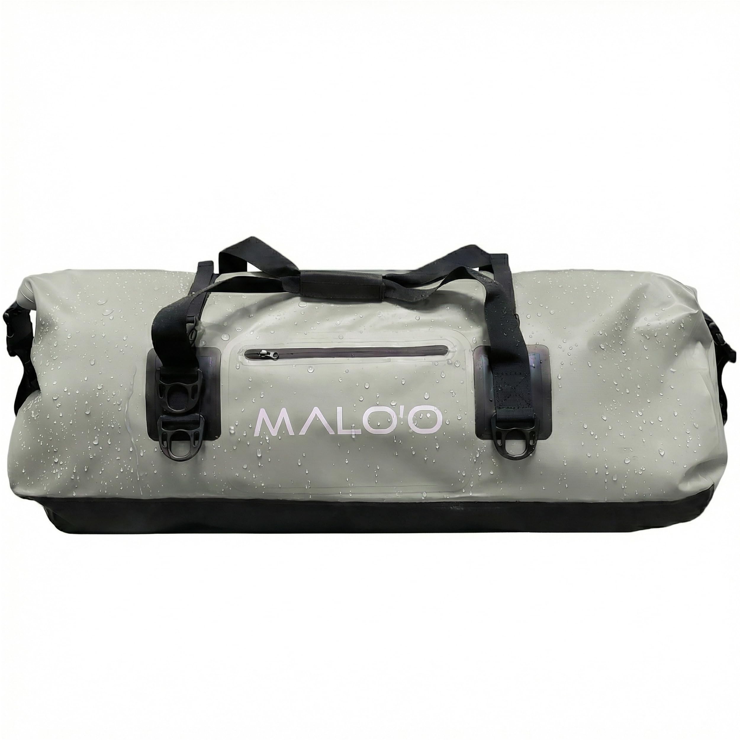 Malo’o Waterproof Dry Duffel, Heavy-Duty Roll Top Waterproof Gear Bag with Shoulder Straps & Molle Loops, Marine Duffel for Kayaking, Boating, Camping, Beach & Travel