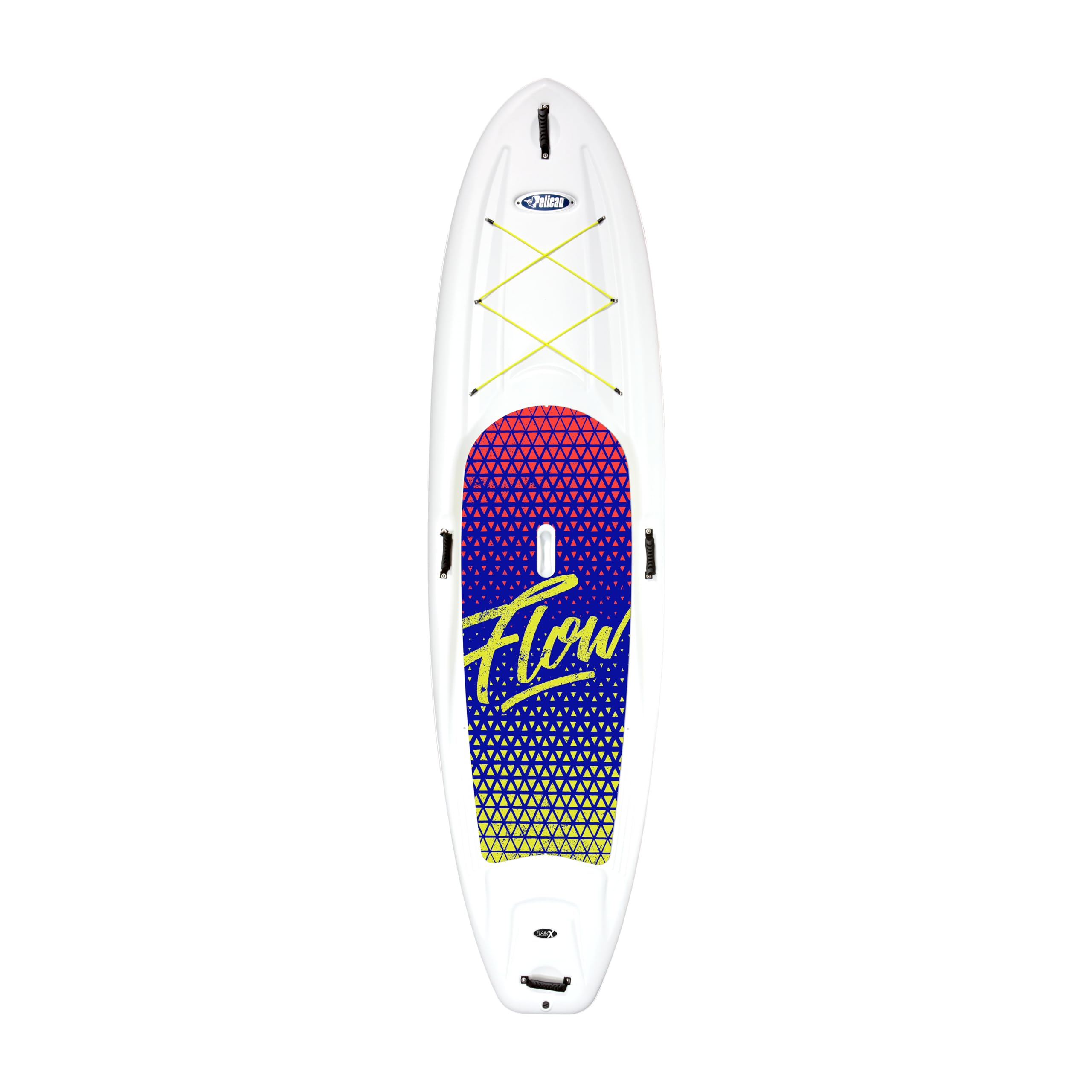 Pelican - Flow 106 Hardshell Stand-Up Paddle Board - Lightweight Board with a Bottom Fin for Paddling, Non-Slip Deck - Perfect for Youth & Adult