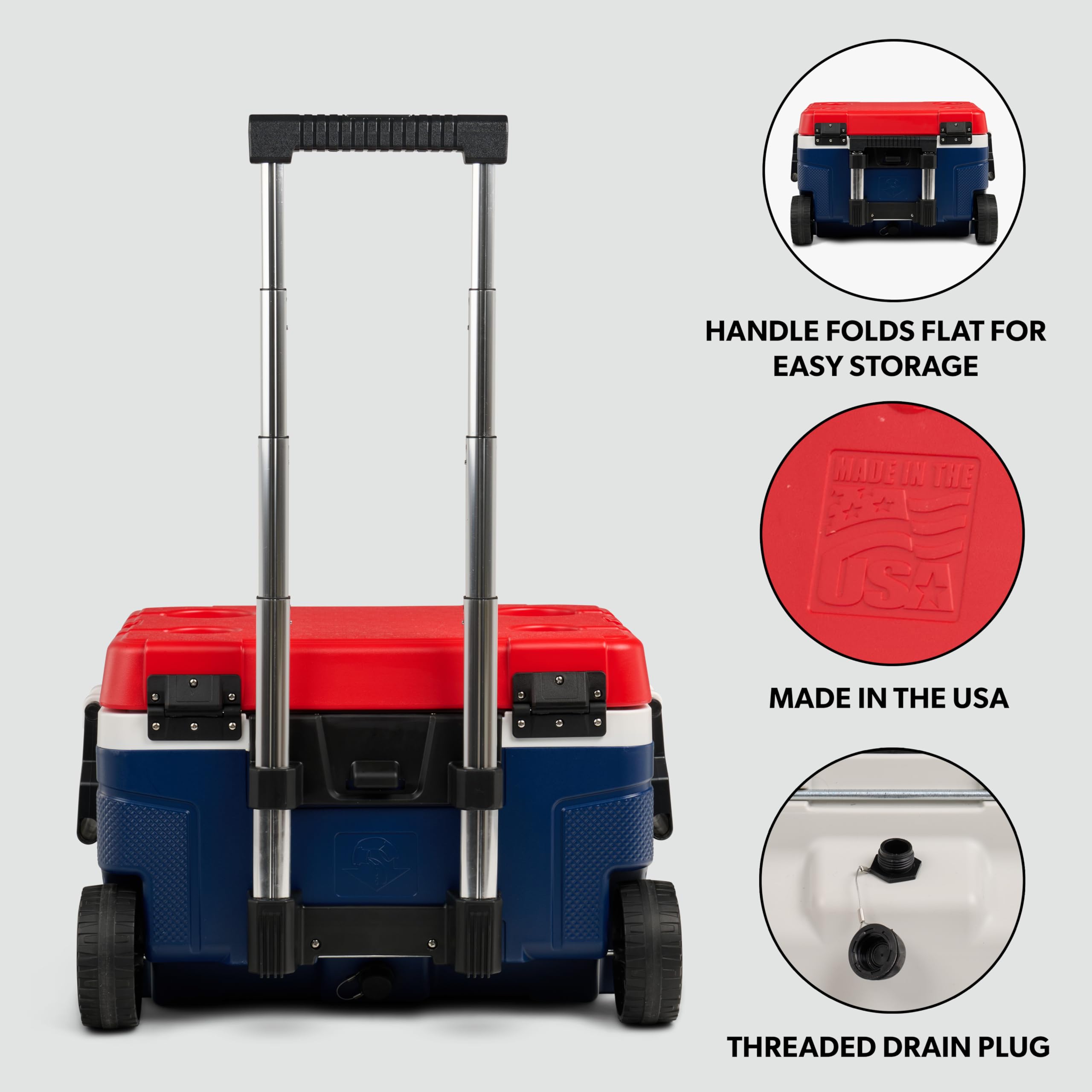 Igloo Trailmate Roller Cooler | Insulated Hard Shell Ice Chest