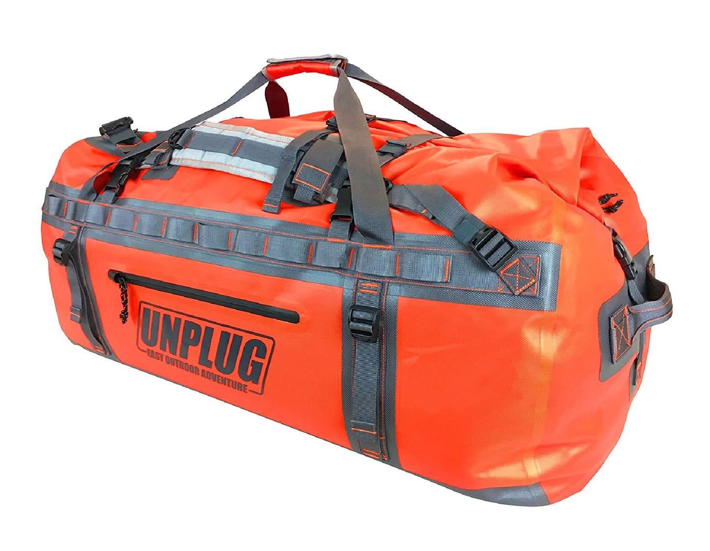 UNPLUG Ultimate Adventure Bag | 1680D Heavy Duty Waterproof Bag | Large Travel Duffle Bag which can be Used for Camping, Motorcycling, Boating, or Hunting