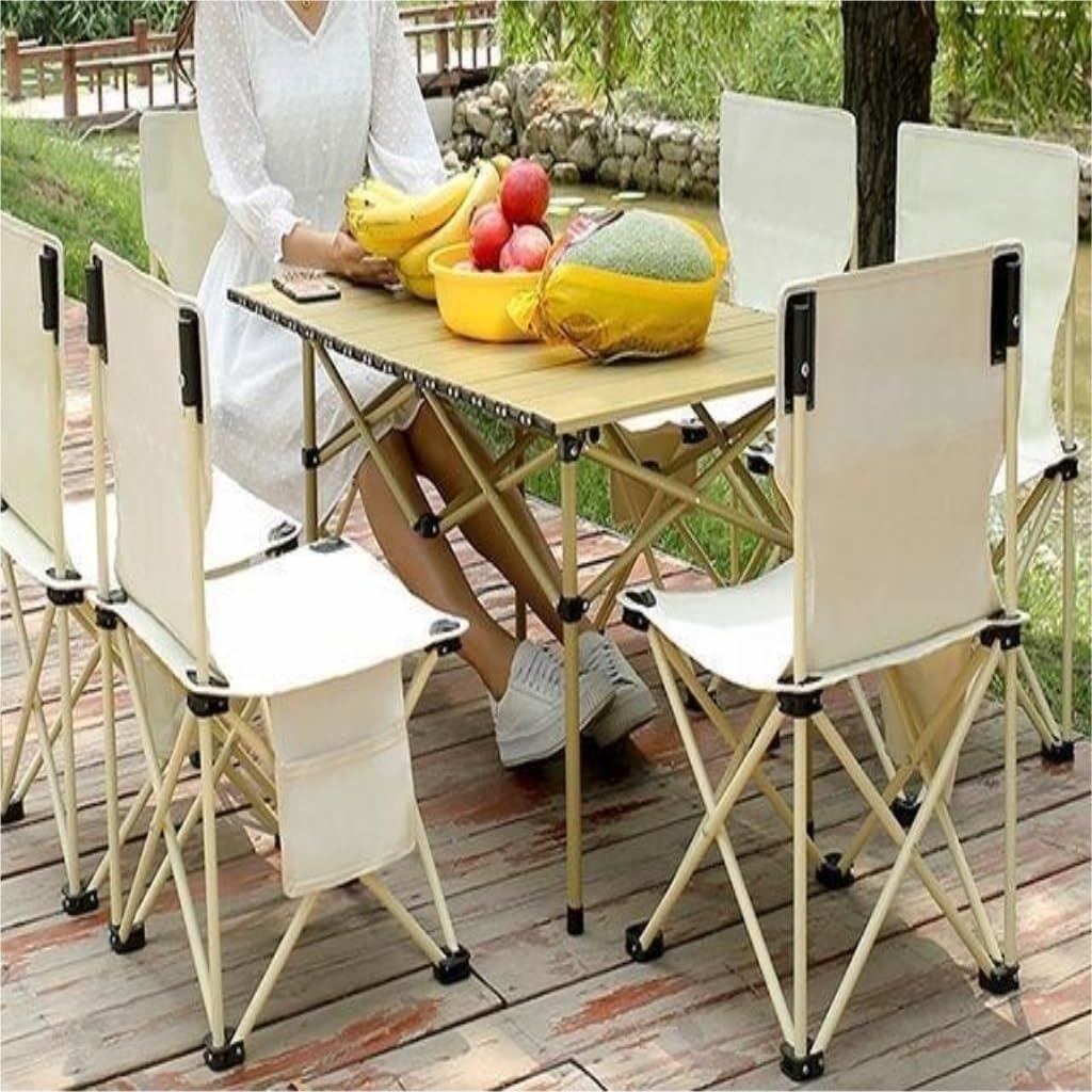 Portable Folding Picnic Table and Chairs Set - Perfect for Camping, Outdoor Events, Tailgating, and Family Gatherings