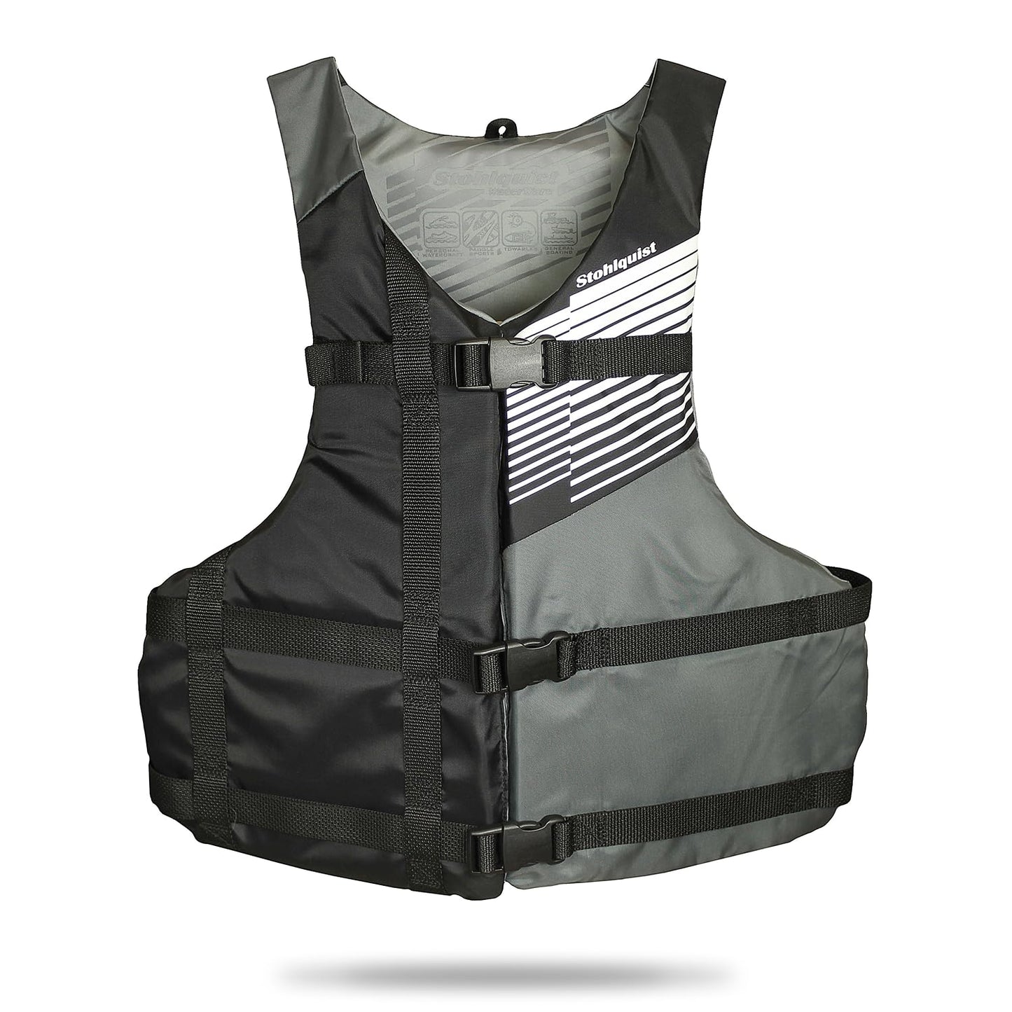 Stohlquist FIT Adult Life Jacket, US Coast Guard Approved Type III Life Vest, PFD for Men and Women, Easily Adjustable, Lightweight and High Buoyancy - Universal Fit (30-52" Chest)