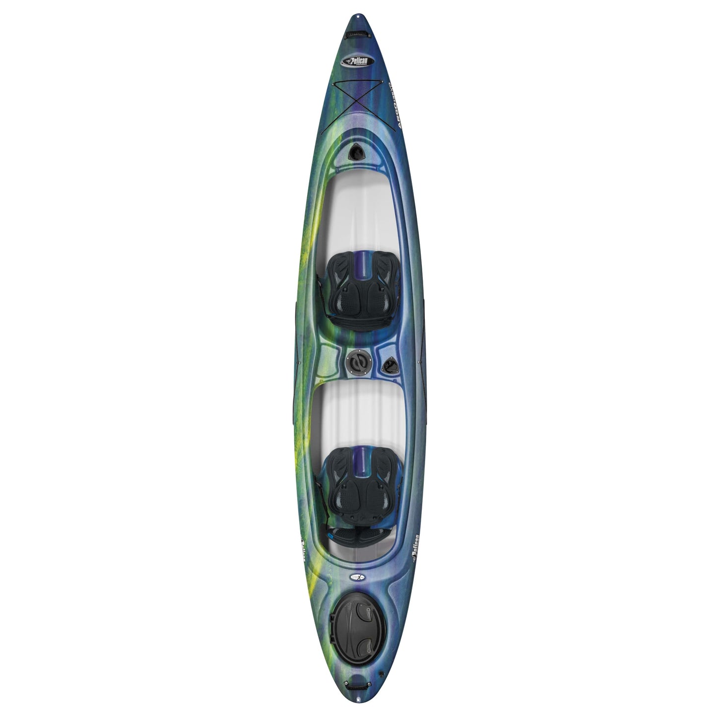 Pelican Argo 136XP - Sit in Tandem Kayak - Patented Ram-X™ Material - Lightweight Stable - 13 ft