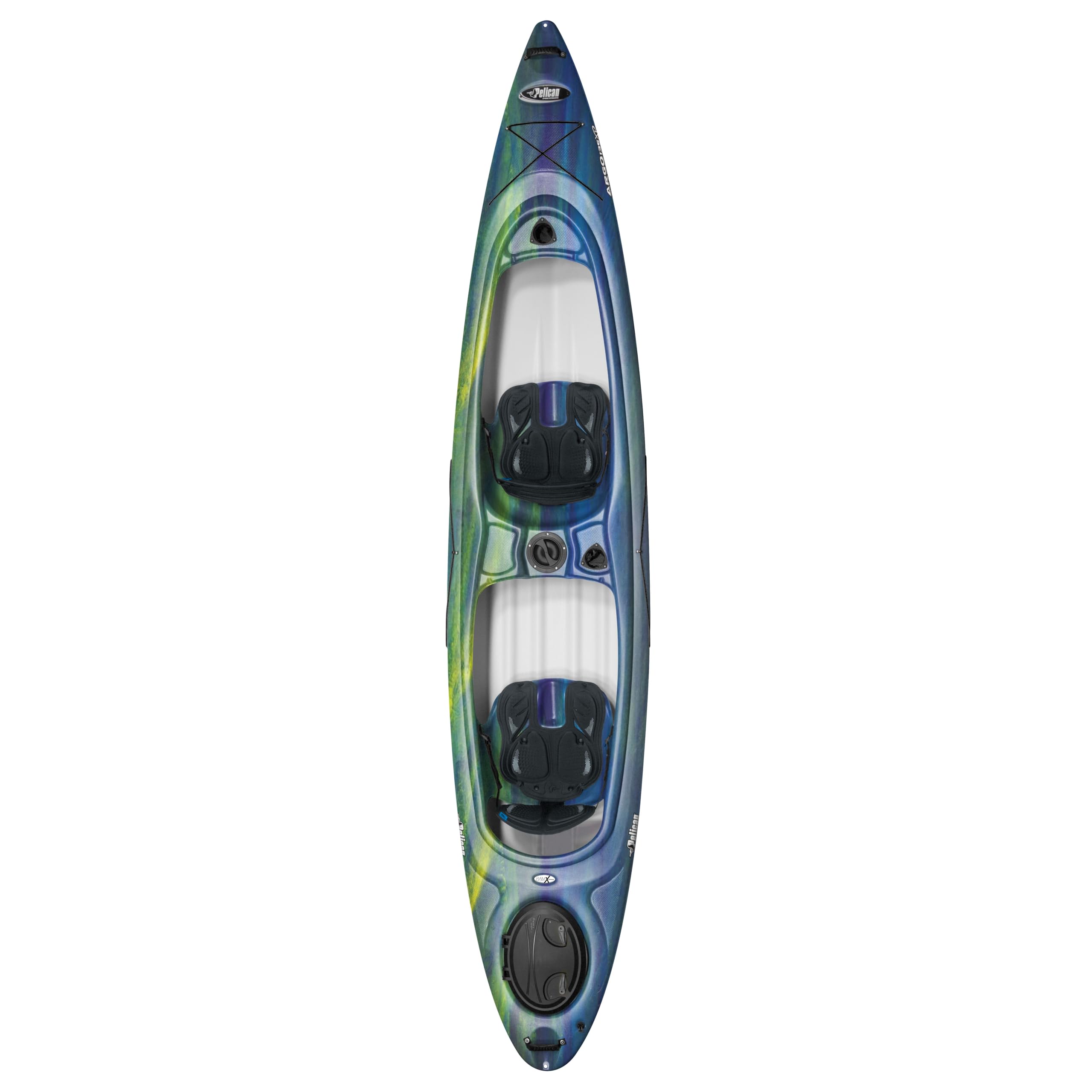 Pelican Argo 136XP - Sit in Tandem Kayak - Patented Ram-X™ Material - Lightweight Stable - 13 ft