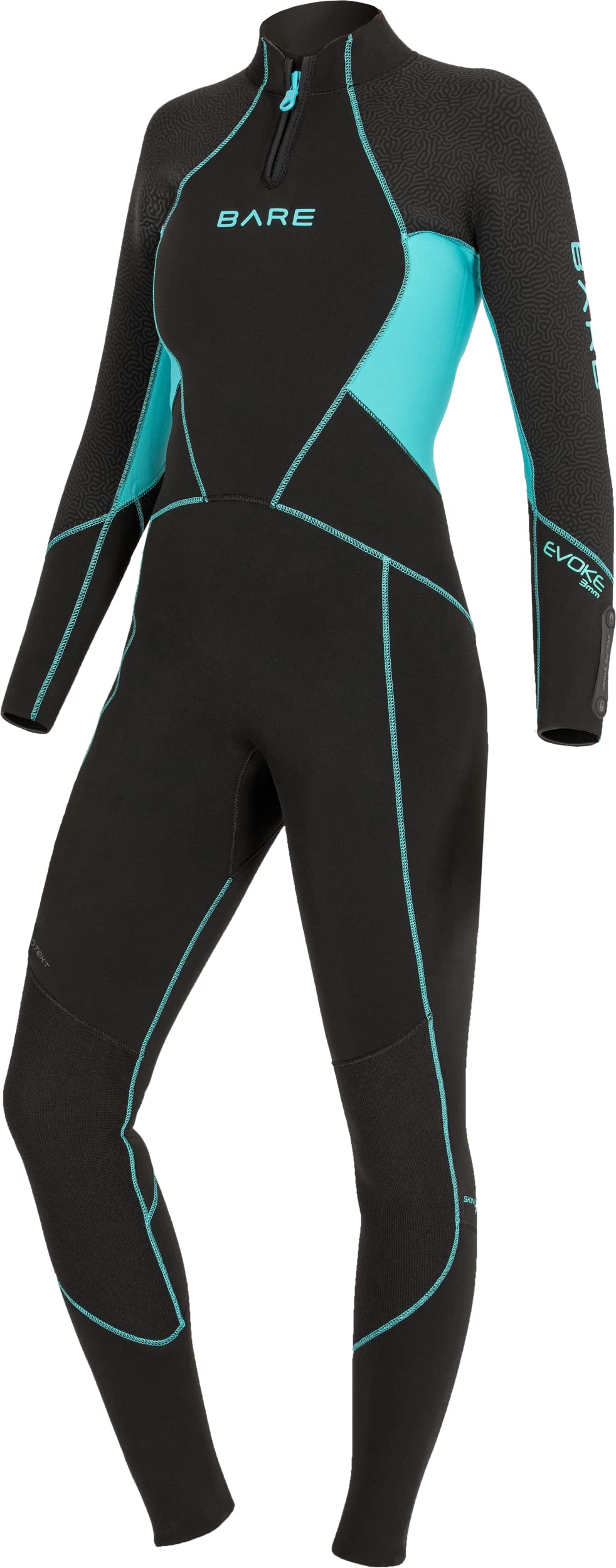 BARE 7MM Evoke Women's Wetsuit | Warmest Women's Wetsuit Within BARE Lineup | Full Stretch Neoprene Combined with a Unique Graphene Omnired Fabric | Comfortable | Great for Scuba Diving
