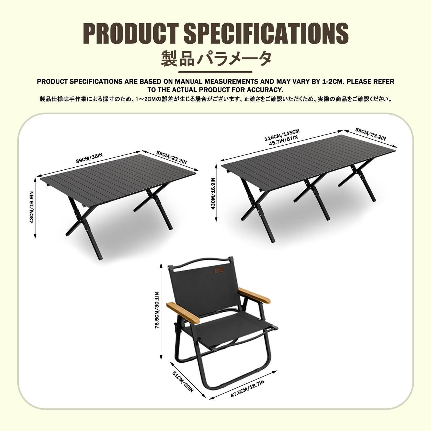 HBOOMOEM Ortable Picnic Table with Chairs，Folding Picnic Table and Bench Set，Lightweight and Easy to Carry, Suitable for Outdoor Camping, Garden Picnics, and Catering Cooking.