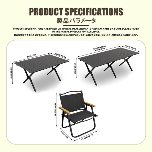HBOOMOEM Ortable Picnic Table with Chairs，Folding Picnic Table and Bench Set，Lightweight and Easy to Carry, Suitable for Outdoor Camping, Garden Picnics, and Catering Cooking.