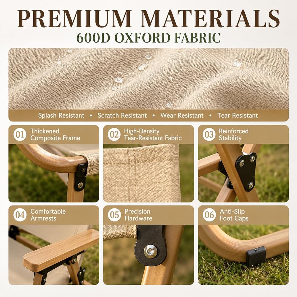 Portable Folding Camping Table Set with 4 Lightweight Chairs, Ideal for Outdoor Picnics, Family Beach Trips, RV Adventures, and Patio Use