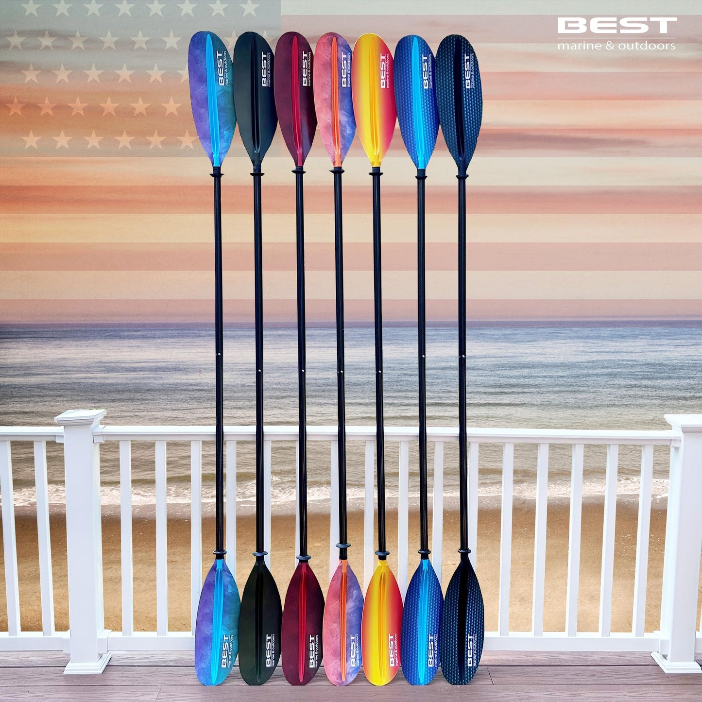 Best Marine and Outdoors Carbon Fiber Kayak Paddle for Adults – Lightweight 2-Piece Paddle with Fiberglass Reinforced Blades, Adjustable Feather Angles, Floating Design, 220cm 234cm 250cm