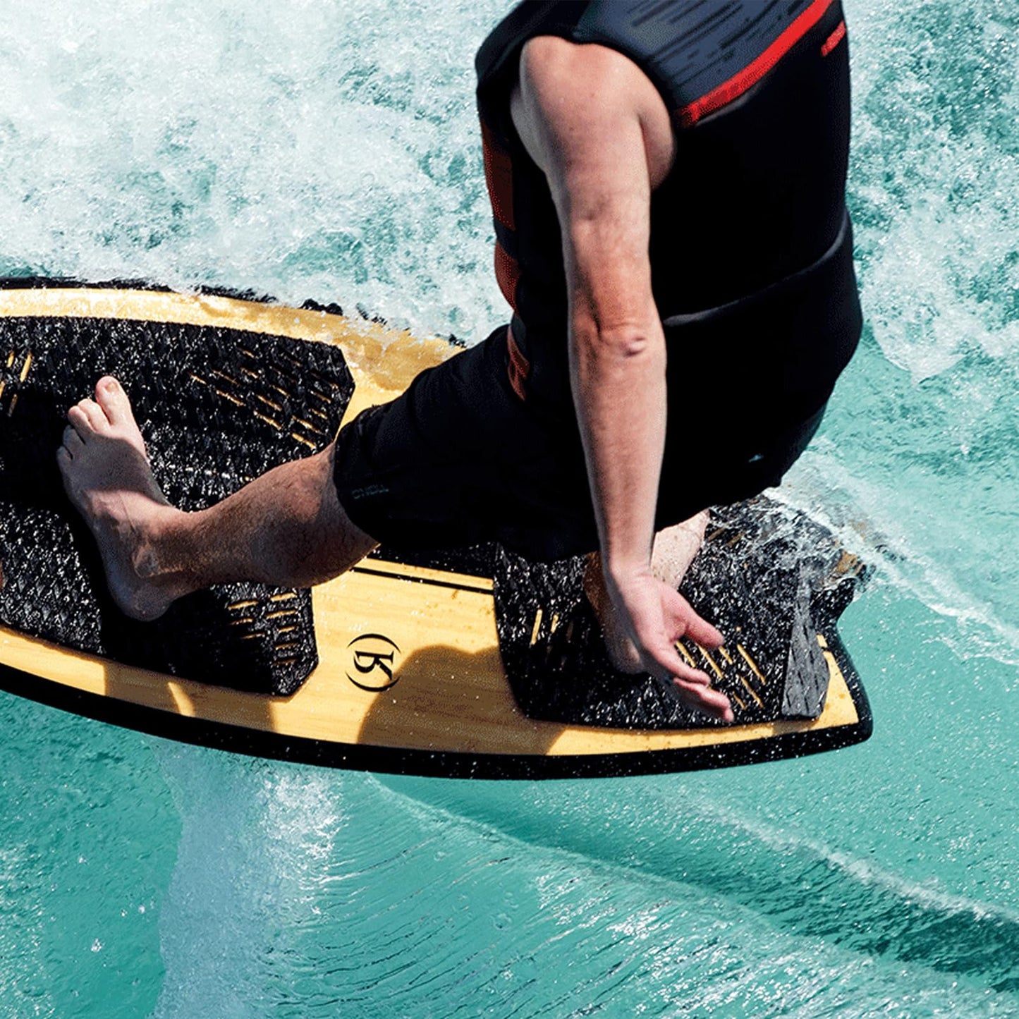 RONIX Men's Megacorp CGA Vest - Durable Flexible Cylindrical Capella Fit Life Jacket with 2:1 Cushion Foam, Water-Resistant Liner & Back Support for Wakeboard, Wakesurf & Wakefoil