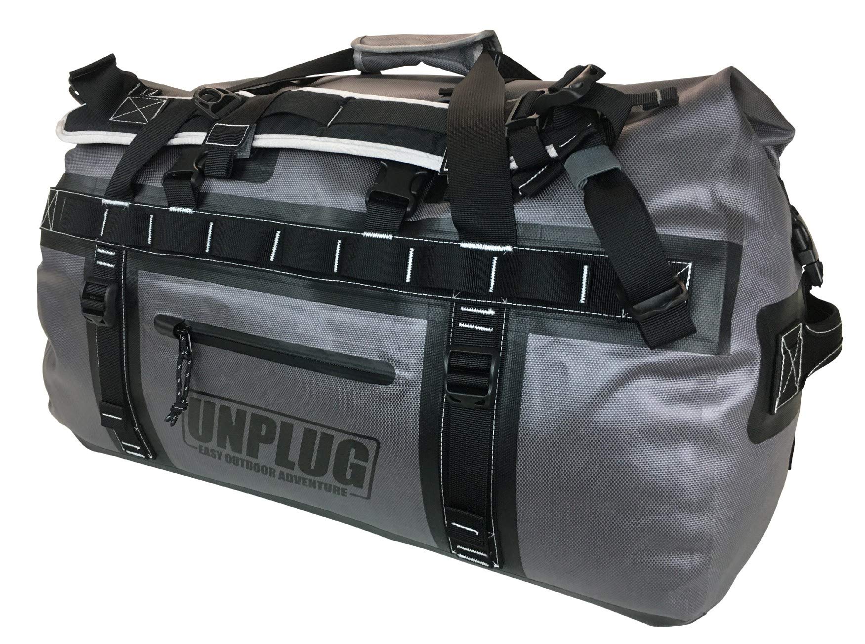 UNPLUG Ultimate Adventure Bag | 1680D Heavy Duty Waterproof Bag | Large Travel Duffle Bag which can be Used for Camping, Motorcycling, Boating, or Hunting