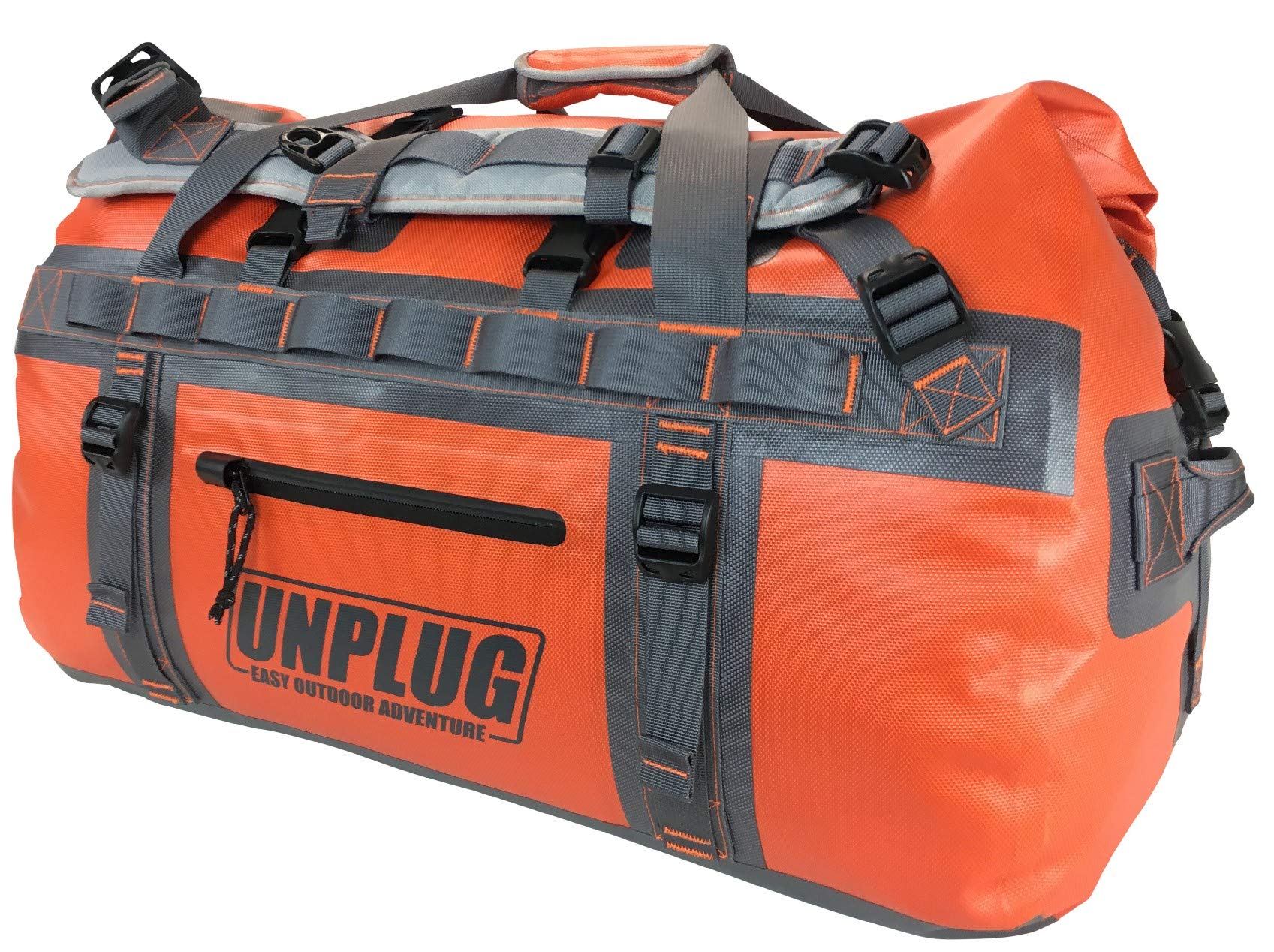 UNPLUG Ultimate Adventure Bag | 1680D Heavy Duty Waterproof Bag | Large Travel Duffle Bag which can be Used for Camping, Motorcycling, Boating, or Hunting