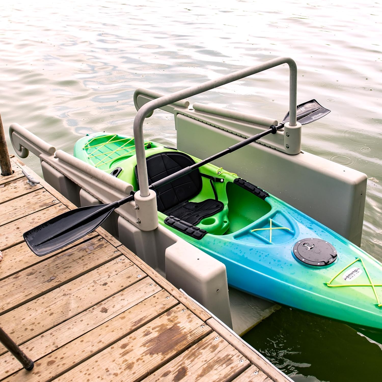 YAKport Personal Kayak Launch Station to Safely Launch Kayaks, Canoes, and Stand Up Paddle Boards, for Fixed and Low-Profile Floating Docks