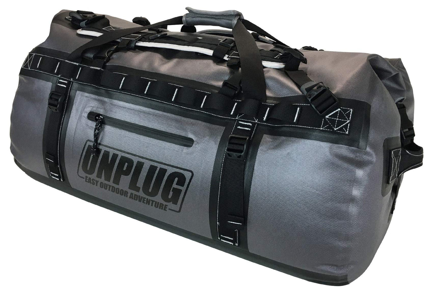 UNPLUG Ultimate Adventure Bag | 1680D Heavy Duty Waterproof Bag | Large Travel Duffle Bag which can be Used for Camping, Motorcycling, Boating, or Hunting