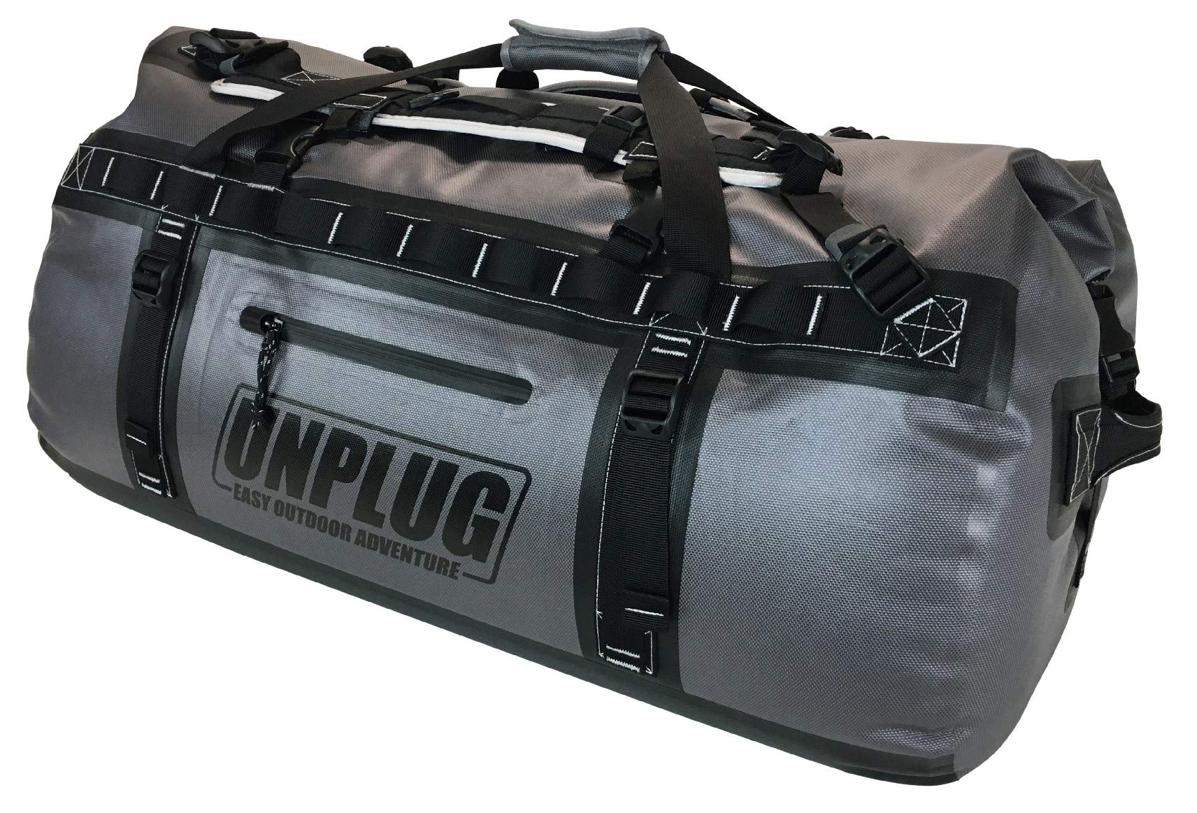UNPLUG Ultimate Adventure Bag | 1680D Heavy Duty Waterproof Bag | Large Travel Duffle Bag which can be Used for Camping, Motorcycling, Boating, or Hunting