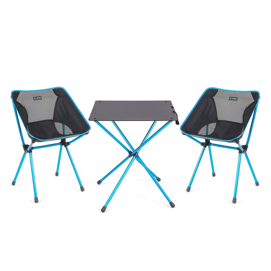 Helinox Café Table + Two Café Chairs