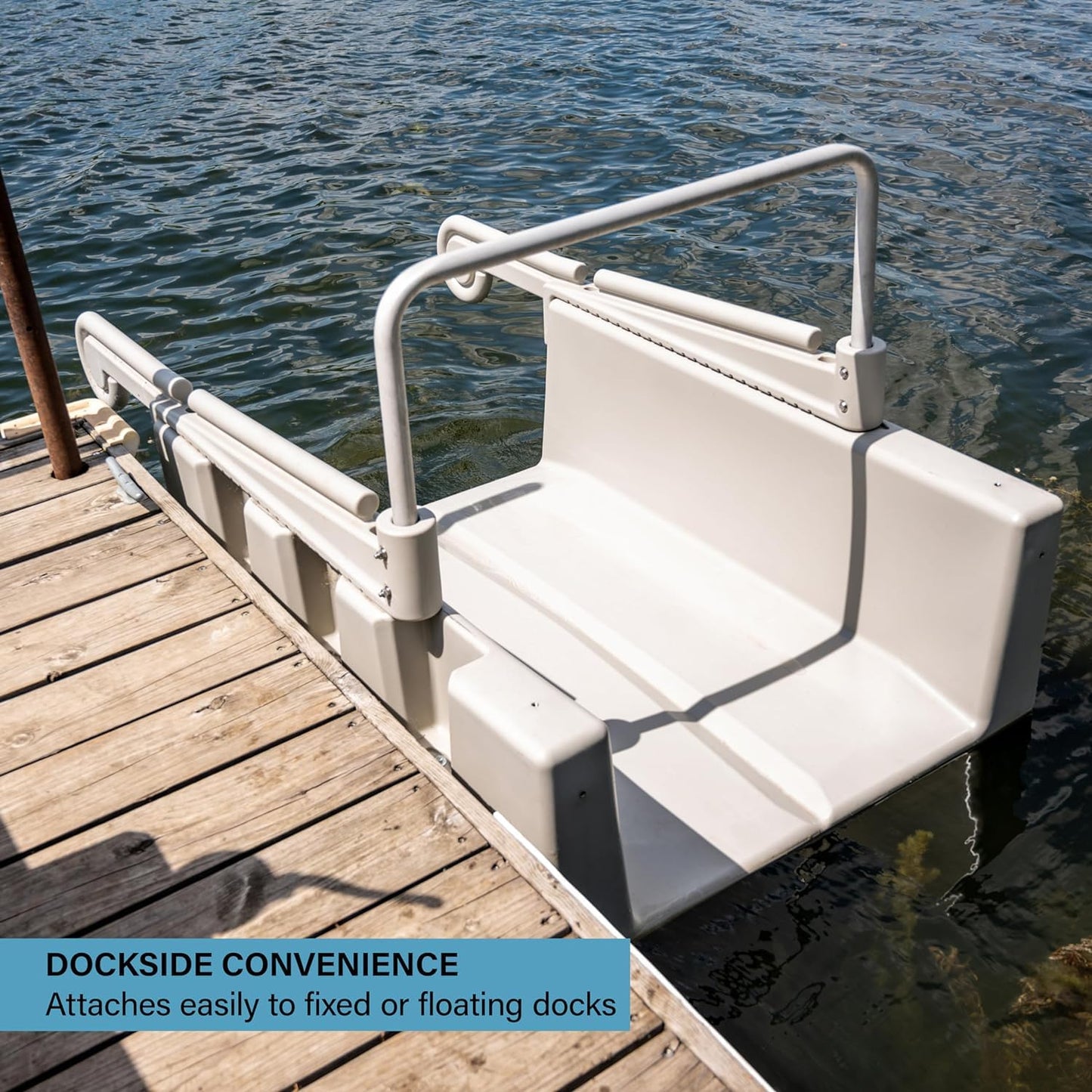 YAKport Personal Kayak Launch Station to Safely Launch Kayaks, Canoes, and Stand Up Paddle Boards, for Fixed and Low-Profile Floating Docks