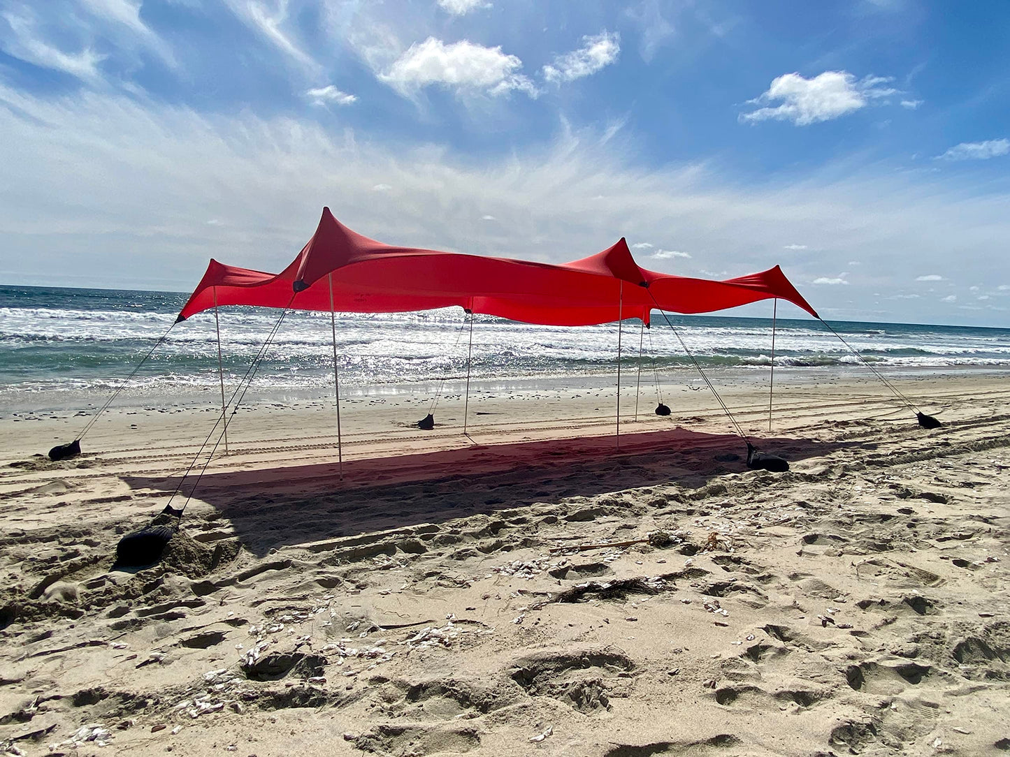 Neso Party Tent - Lightweight and Portable Canopy Tent - Easy Setup for Family Outings On and Off The Beach - Patented Reinforced Corners - UPF 50+ Sun Protection - 8ft Tall, 11 x 22ft