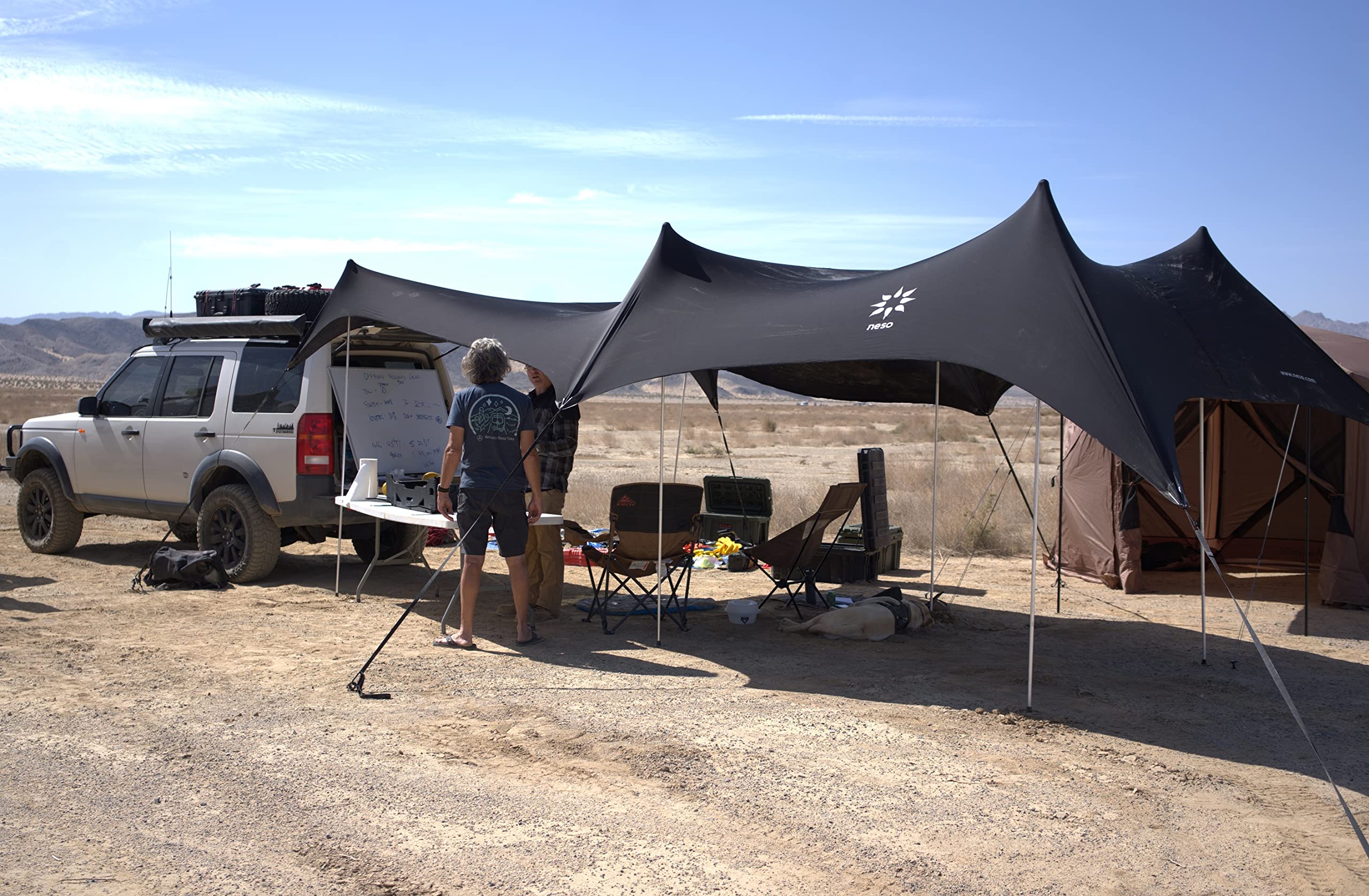 Neso Party Tent - Lightweight and Portable Canopy Tent - Easy Setup for Family Outings On and Off The Beach - Patented Reinforced Corners - UPF 50+ Sun Protection - 8ft Tall, 11 x 22ft